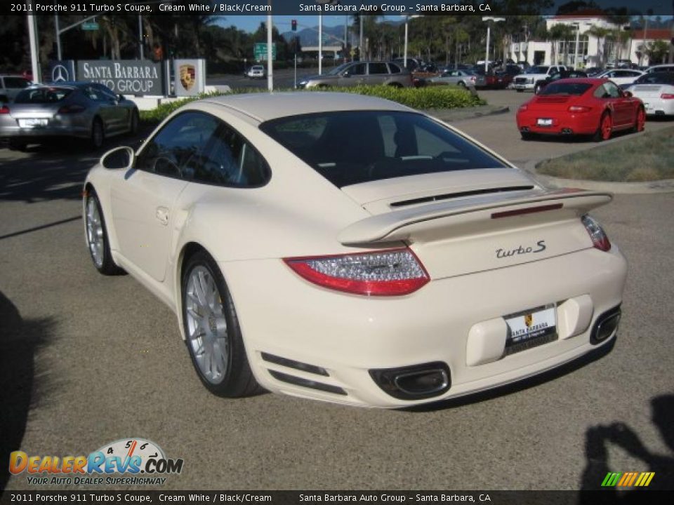 Cream White 2011 Porsche 911 Turbo S Coupe Photo #3