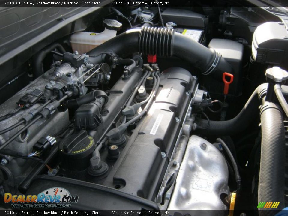 2010 Kia Soul + Shadow Black / Black Soul Logo Cloth Photo #12
