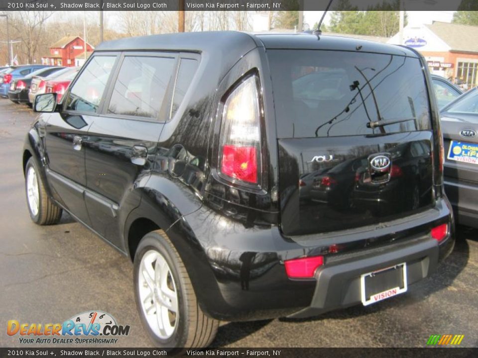 2010 Kia Soul + Shadow Black / Black Soul Logo Cloth Photo #14