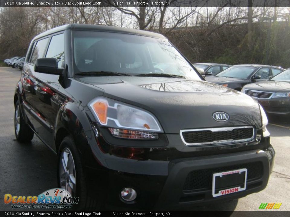 2010 Kia Soul + Shadow Black / Black Soul Logo Cloth Photo #16