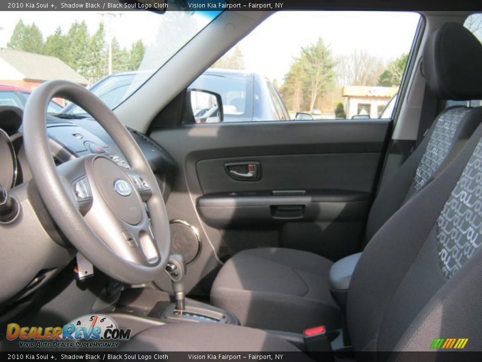 2010 Kia Soul + Shadow Black / Black Soul Logo Cloth Photo #23