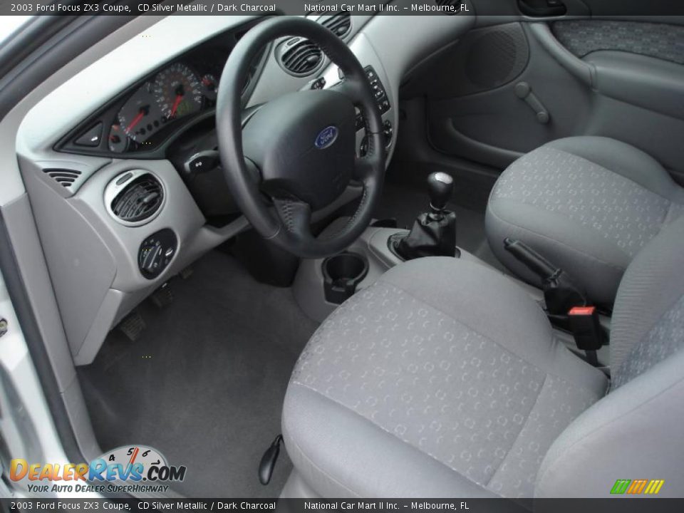 Dark Charcoal Interior - 2003 Ford Focus ZX3 Coupe Photo #6