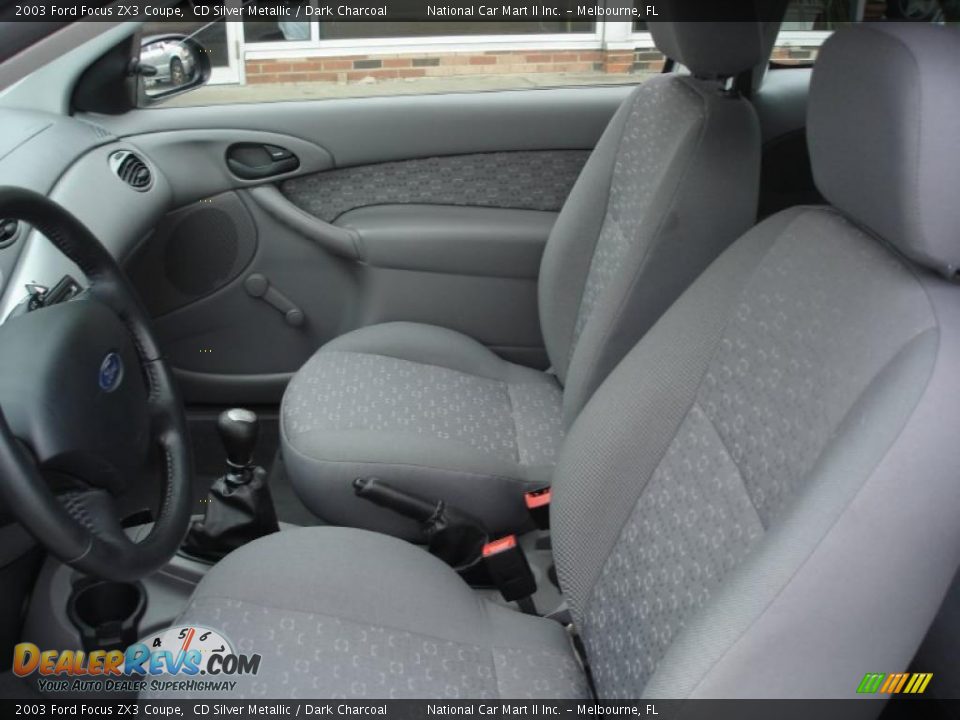 Dark Charcoal Interior 2003 Ford Focus Zx3 Coupe Photo 8