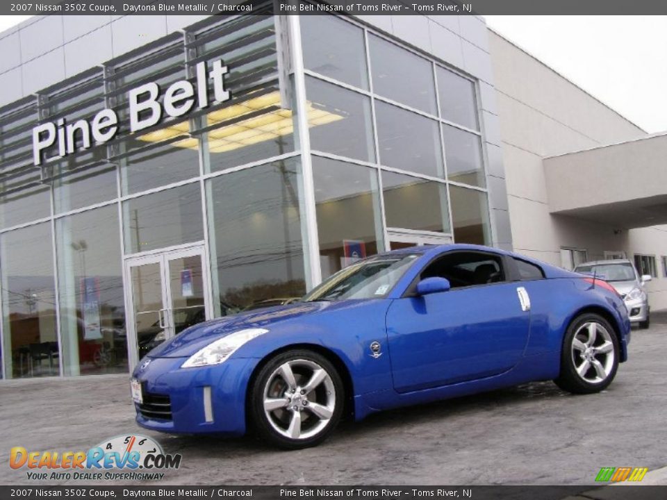 2007 Nissan 350Z Coupe Daytona Blue Metallic / Charcoal Photo #1