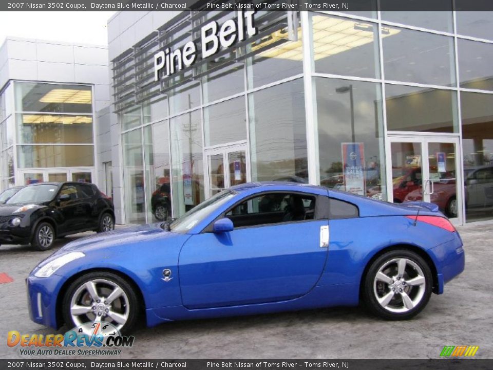 2007 Nissan 350Z Coupe Daytona Blue Metallic / Charcoal Photo #4