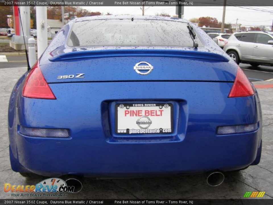 2007 Nissan 350Z Coupe Daytona Blue Metallic / Charcoal Photo #6