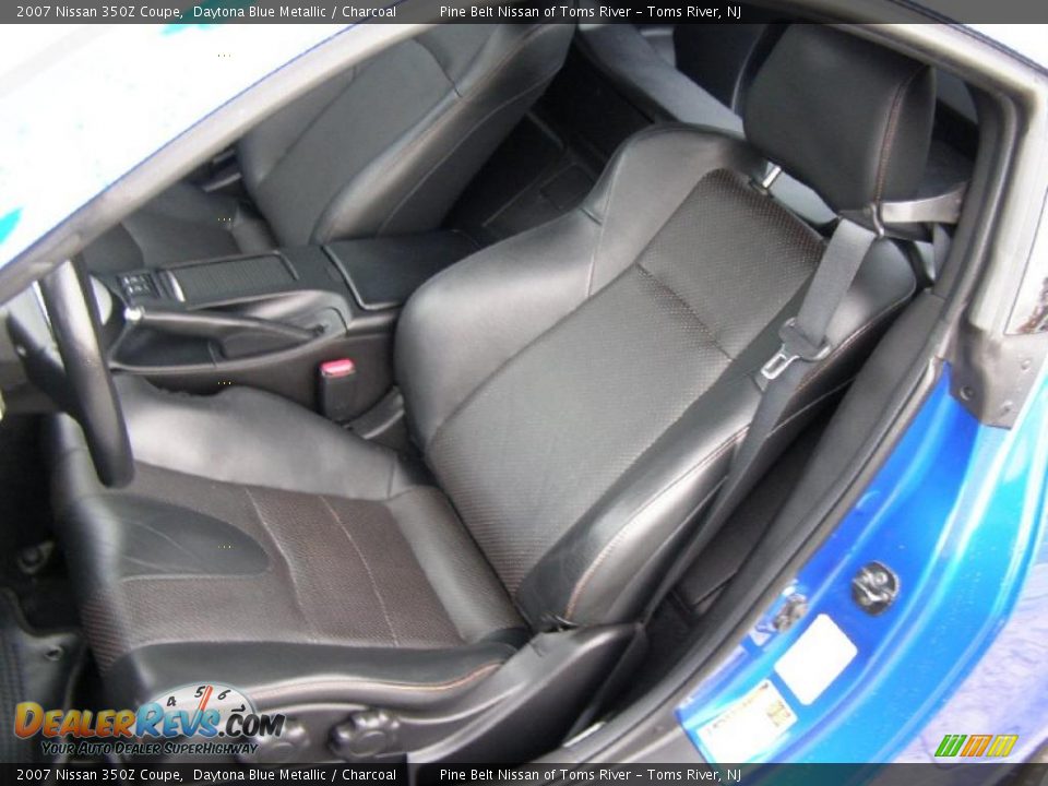 2007 Nissan 350Z Coupe Daytona Blue Metallic / Charcoal Photo #10