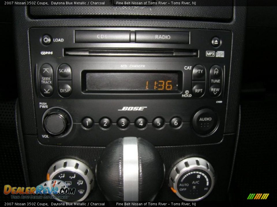 2007 Nissan 350Z Coupe Daytona Blue Metallic / Charcoal Photo #12