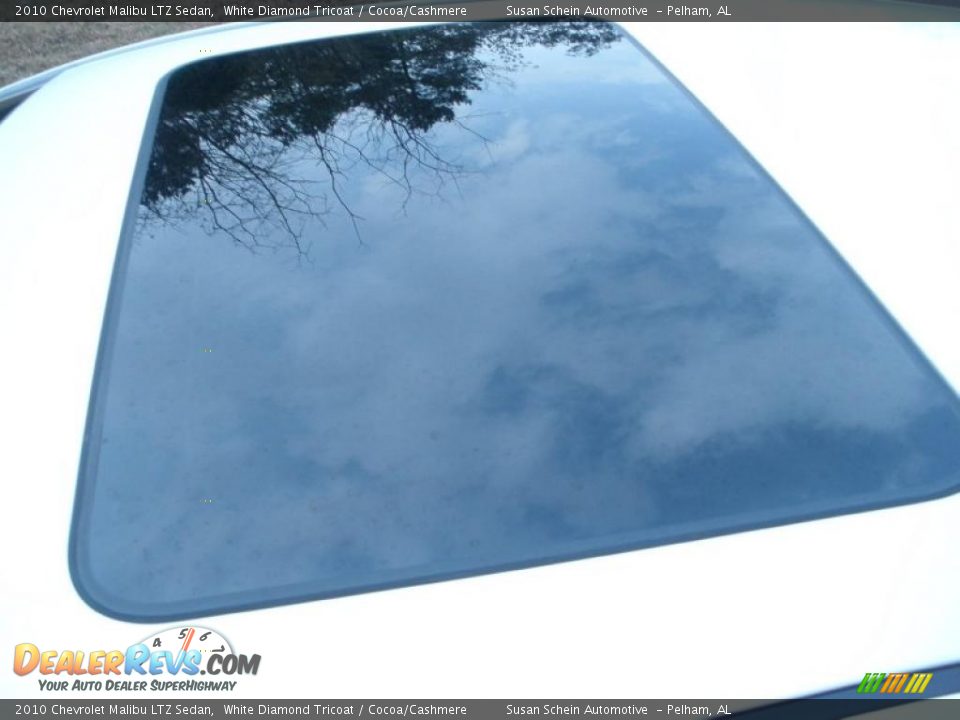 2010 Chevrolet Malibu LTZ Sedan White Diamond Tricoat / Cocoa/Cashmere Photo #13
