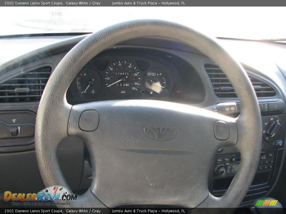 2002 Daewoo Lanos Sport Coupe Steering Wheel Photo #9