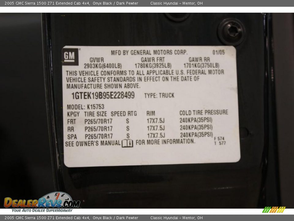 2005 GMC Sierra 1500 Z71 Extended Cab 4x4 Onyx Black / Dark Pewter Photo #30