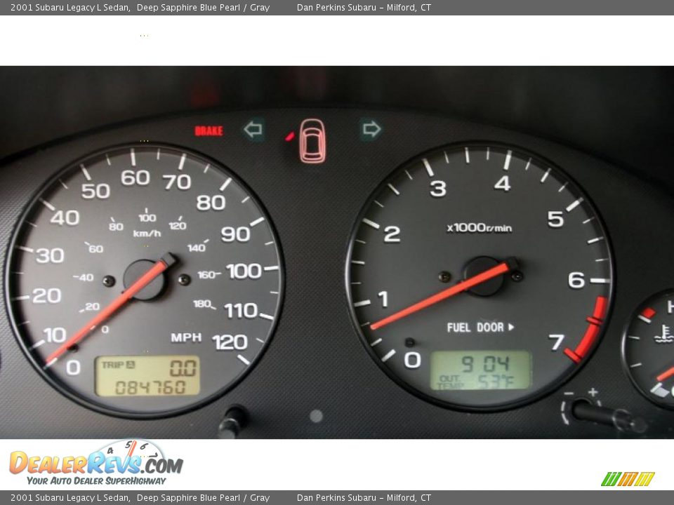 2001 Subaru Legacy L Sedan Gauges Photo #24