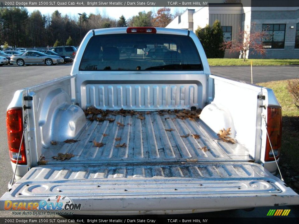 2002 Dodge Ram 1500 SLT Quad Cab 4x4 Bright Silver Metallic / Dark Slate Gray Photo #4