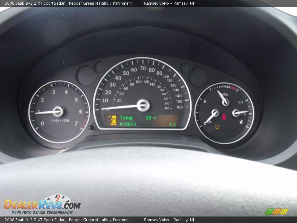 2008 Saab 9-3 2.0T Sport Sedan Gauges Photo #9