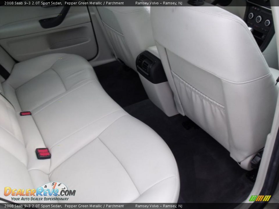 2008 Saab 9-3 2.0T Sport Sedan Pepper Green Metallic / Parchment Photo #13