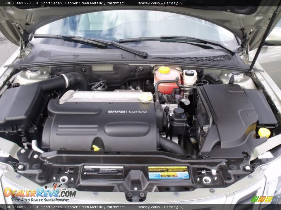 2008 Saab 9-3 2.0T Sport Sedan 2.0 Liter Turbocharged DOHC 16-Valve 4 Cylinder Engine Photo #18