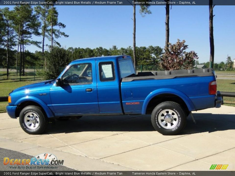 Bright Island Blue Metallic 2001 Ford Ranger Edge SuperCab Photo #7