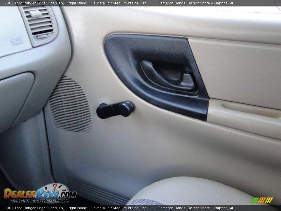 2001 Ford Ranger Edge SuperCab Bright Island Blue Metallic / Medium Prairie Tan Photo #21