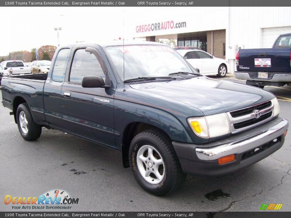 1998 Toyota Tacoma Extended Cab Evergreen Pearl Metallic / Oak Photo #1