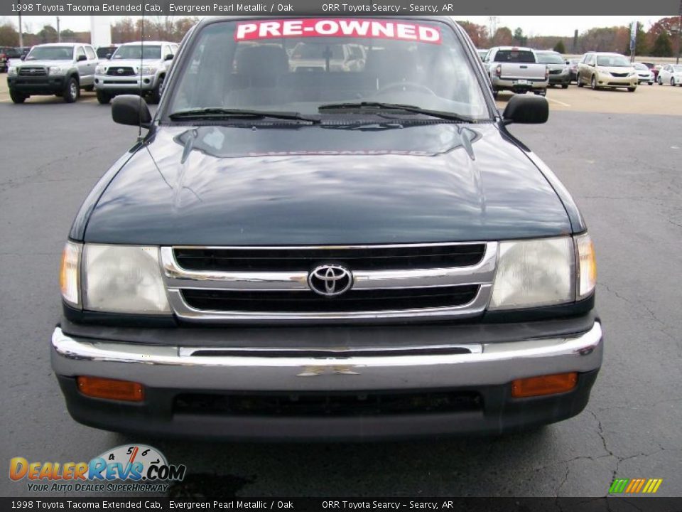 1998 Toyota Tacoma Extended Cab Evergreen Pearl Metallic / Oak Photo #2