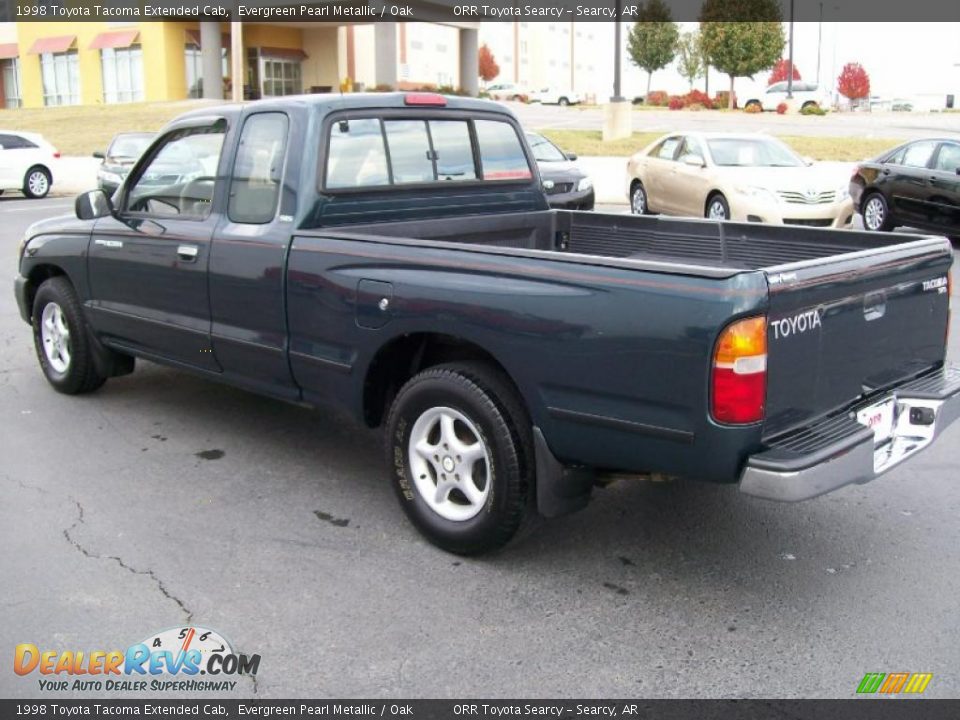 1998 Toyota Tacoma Extended Cab Evergreen Pearl Metallic / Oak Photo #4