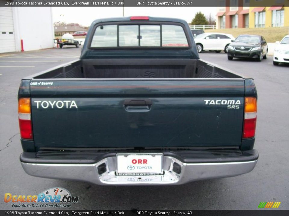 1998 Toyota Tacoma Extended Cab Evergreen Pearl Metallic / Oak Photo #5