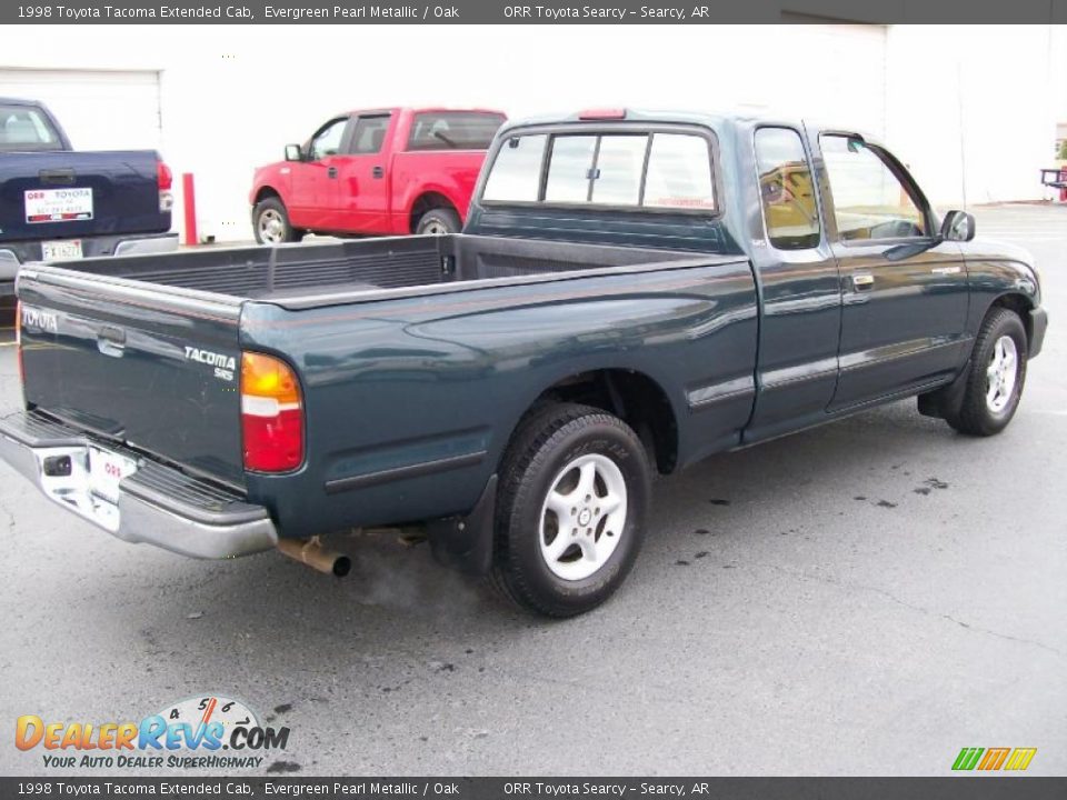 1998 Toyota Tacoma Extended Cab Evergreen Pearl Metallic / Oak Photo #6