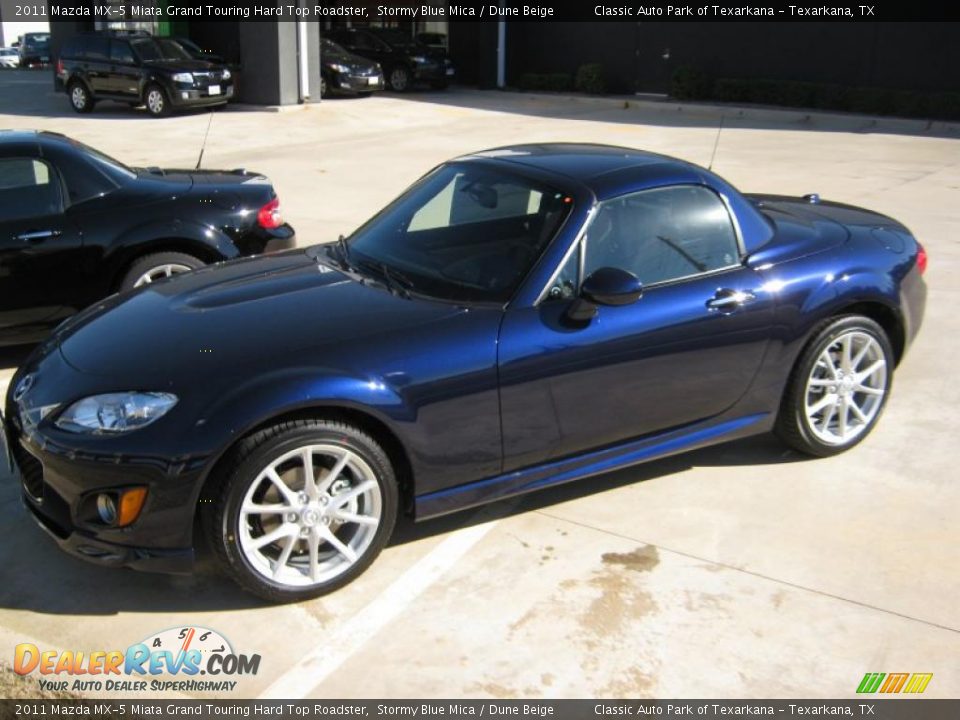 Stormy Blue Mica 2011 Mazda MX-5 Miata Grand Touring Hard Top Roadster Photo #9