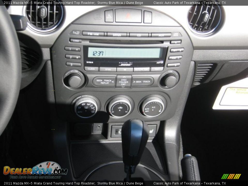 2011 Mazda MX-5 Miata Grand Touring Hard Top Roadster Stormy Blue Mica / Dune Beige Photo #10