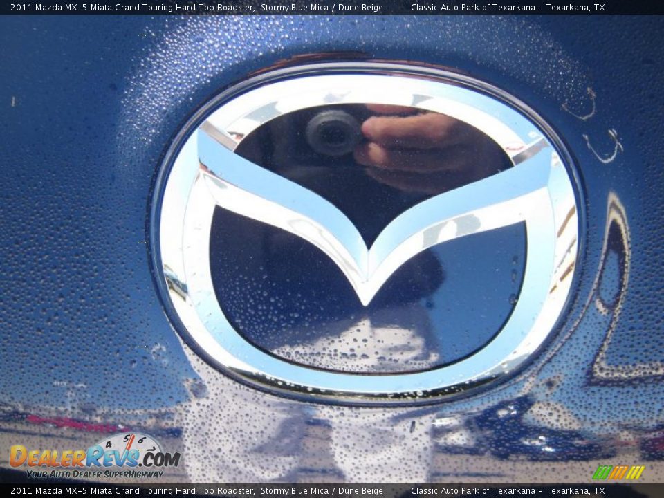 2011 Mazda MX-5 Miata Grand Touring Hard Top Roadster Stormy Blue Mica / Dune Beige Photo #22