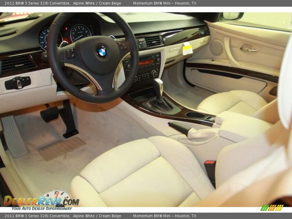 Cream Beige Interior 2011 Bmw 3 Series 328i Convertible