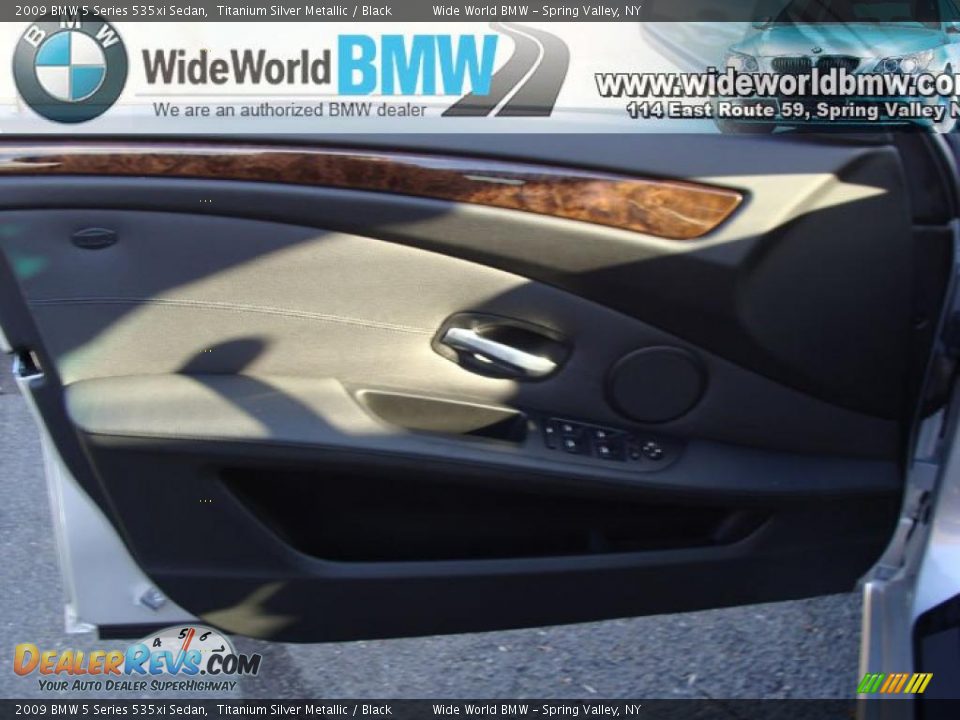 2009 BMW 5 Series 535xi Sedan Titanium Silver Metallic / Black Photo #7