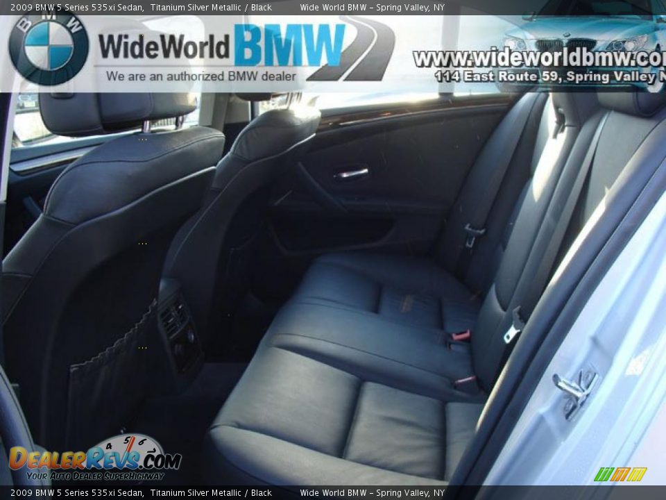 2009 BMW 5 Series 535xi Sedan Titanium Silver Metallic / Black Photo #10