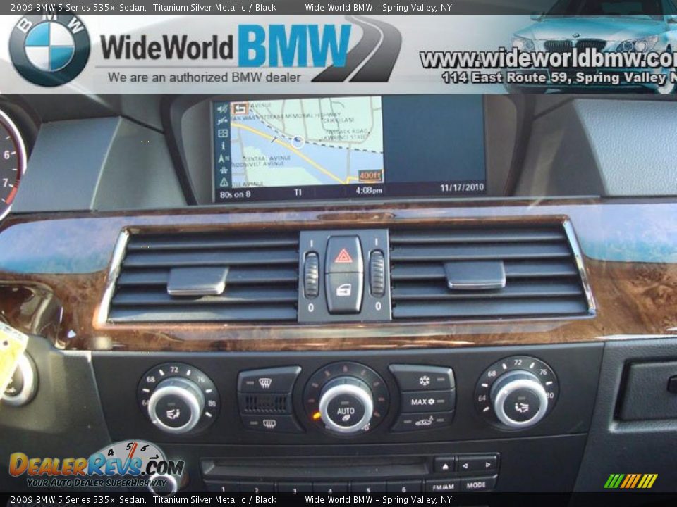 2009 BMW 5 Series 535xi Sedan Titanium Silver Metallic / Black Photo #12