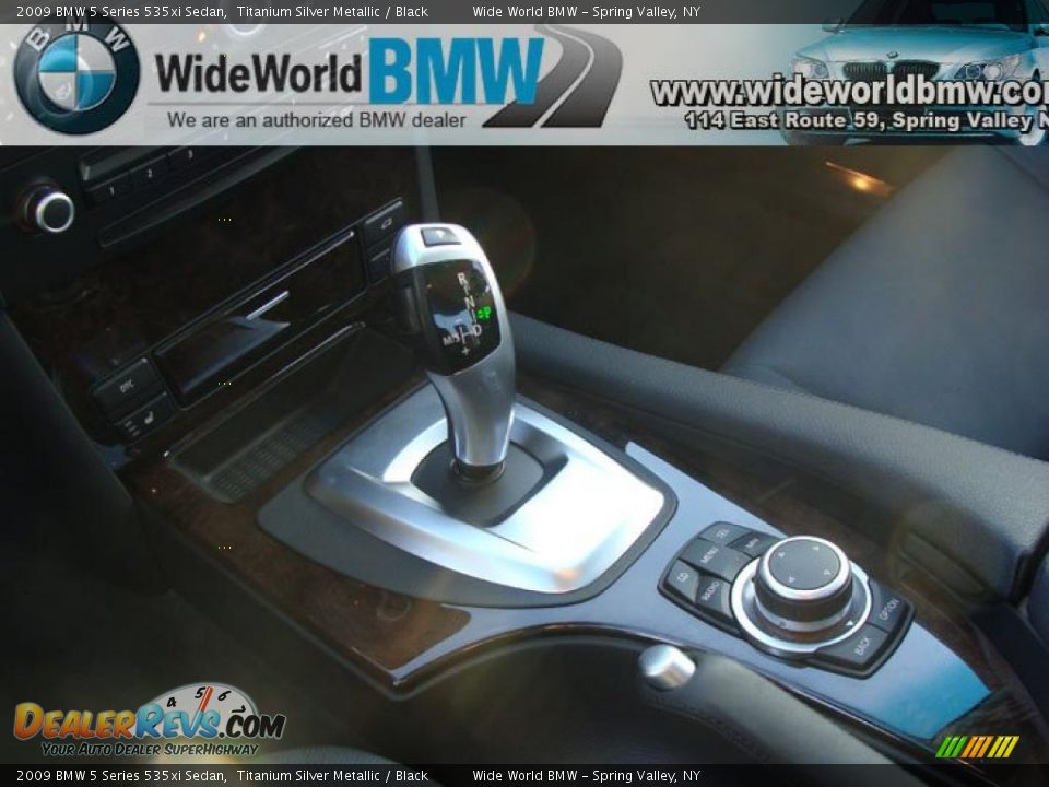 2009 BMW 5 Series 535xi Sedan Titanium Silver Metallic / Black Photo #13