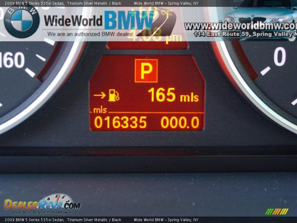 2009 BMW 5 Series 535xi Sedan Titanium Silver Metallic / Black Photo #14