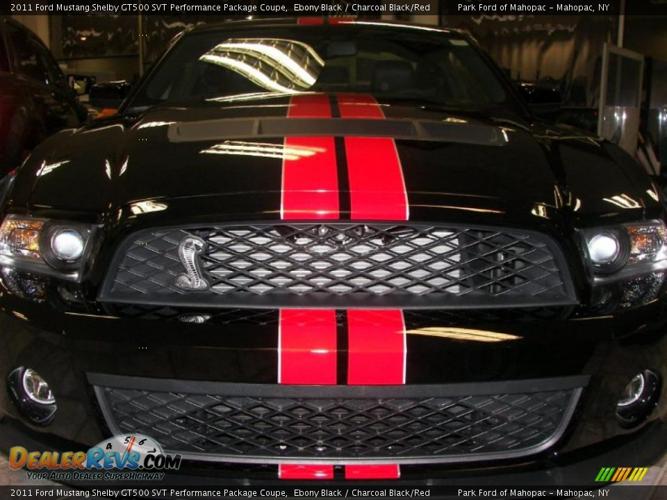 2011 Ford Mustang Shelby GT500 SVT Performance Package Coupe Ebony Black / Charcoal Black/Red Photo #1