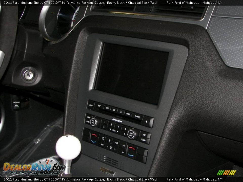 Dashboard of 2011 Ford Mustang Shelby GT500 SVT Performance Package Coupe Photo #8