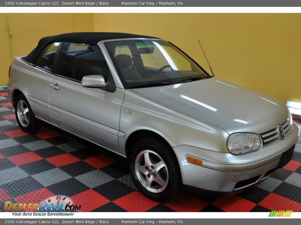 2000 Volkswagen Cabrio GLS Desert Wind Beige / Black Photo #1