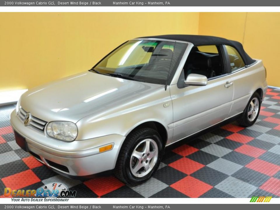 2000 Volkswagen Cabrio GLS Desert Wind Beige / Black Photo #3