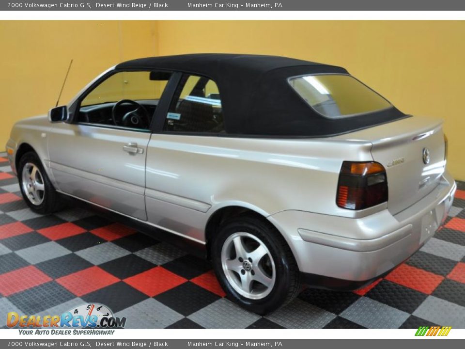 2000 Volkswagen Cabrio GLS Desert Wind Beige / Black Photo #4