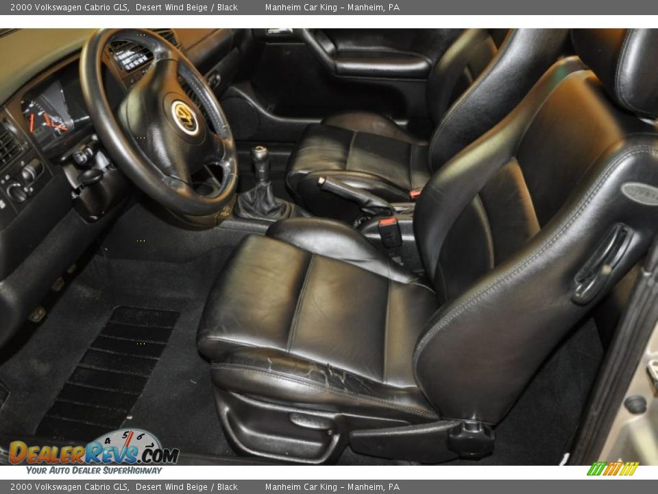 Black Interior - 2000 Volkswagen Cabrio GLS Photo #13
