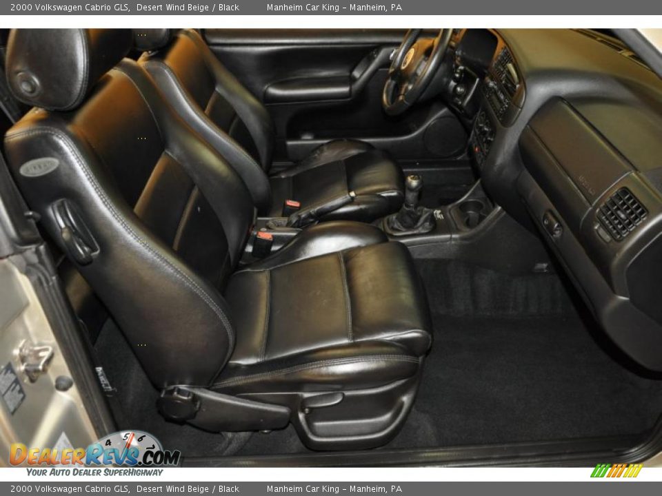 Black Interior - 2000 Volkswagen Cabrio GLS Photo #17