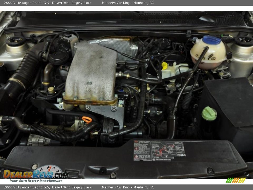 2000 Volkswagen Cabrio GLS 2.0 Liter SOHC 8-Valve 4 Cylinder Engine Photo #19