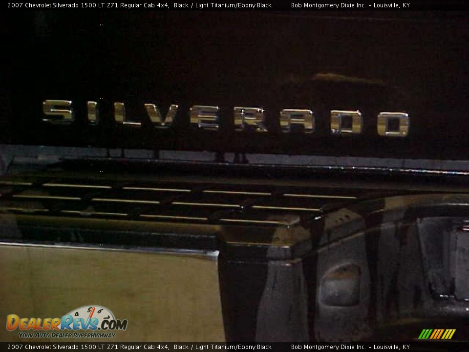 2007 Chevrolet Silverado 1500 LT Z71 Regular Cab 4x4 Black / Light Titanium/Ebony Black Photo #6