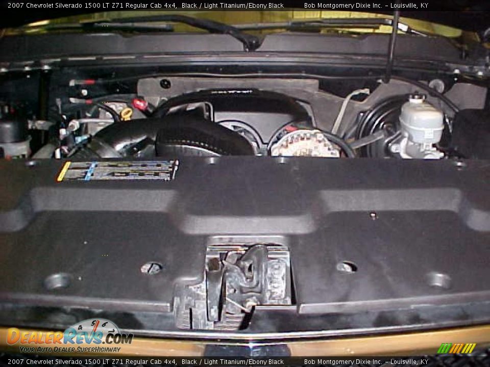 2007 Chevrolet Silverado 1500 LT Z71 Regular Cab 4x4 Black / Light Titanium/Ebony Black Photo #13