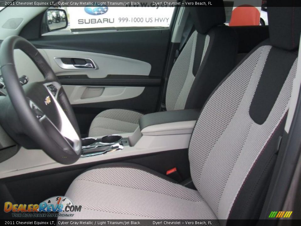 Light Titanium Jet Black Interior 2011 Chevrolet Equinox