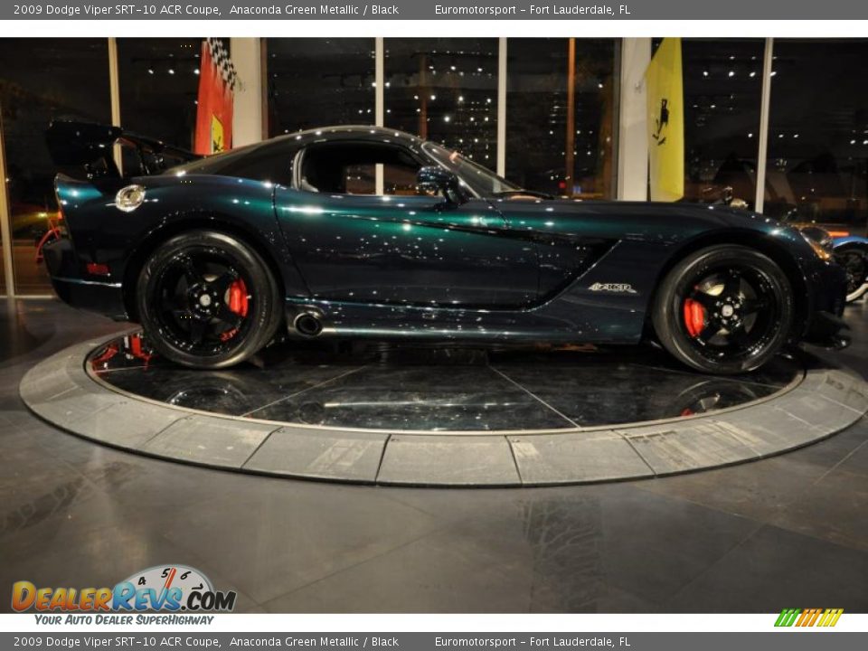 2009 Dodge Viper SRT-10 ACR Coupe Anaconda Green Metallic / Black Photo #10