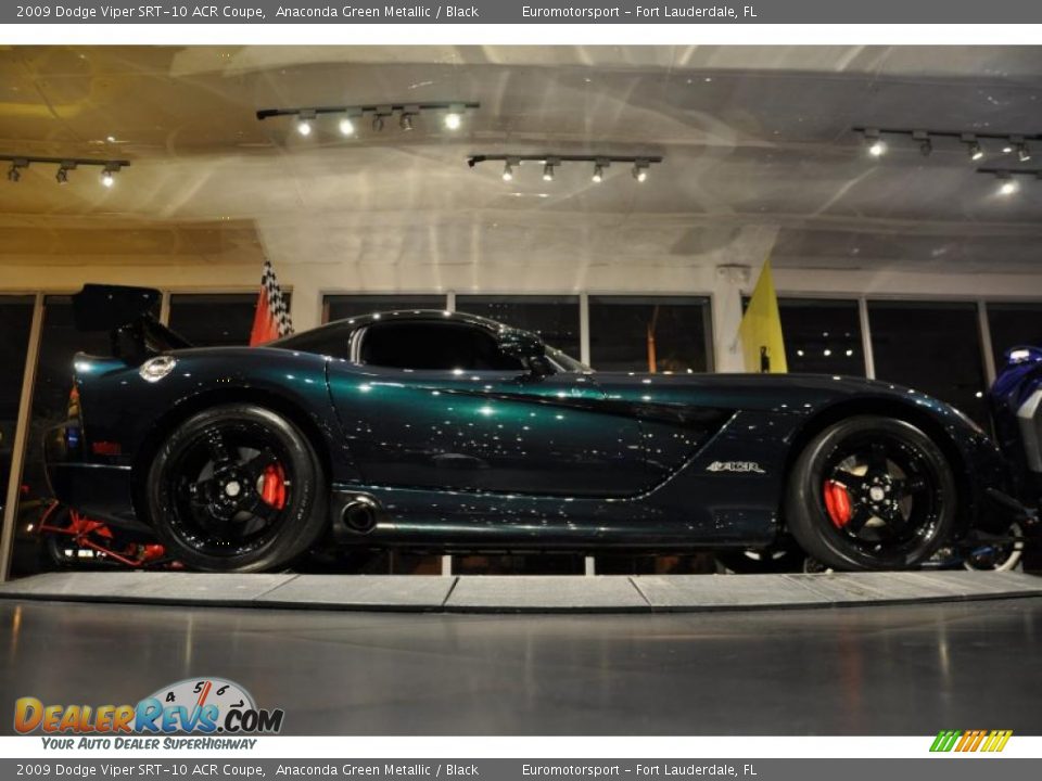 2009 Dodge Viper SRT-10 ACR Coupe Anaconda Green Metallic / Black Photo #11