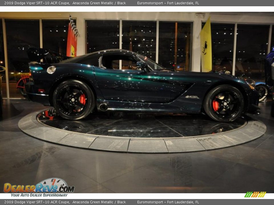 2009 Dodge Viper SRT-10 ACR Coupe Anaconda Green Metallic / Black Photo #12